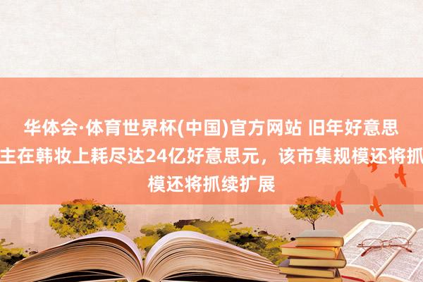 华体会·体育世界杯(中国)官方网站 旧年好意思国东谈主在韩妆上耗尽达24亿好意思元，该市集规模还将抓续扩展