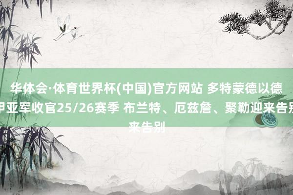 华体会·体育世界杯(中国)官方网站 多特蒙德以德甲亚军收官25/26赛季 布兰特、厄兹詹、聚勒迎来告别