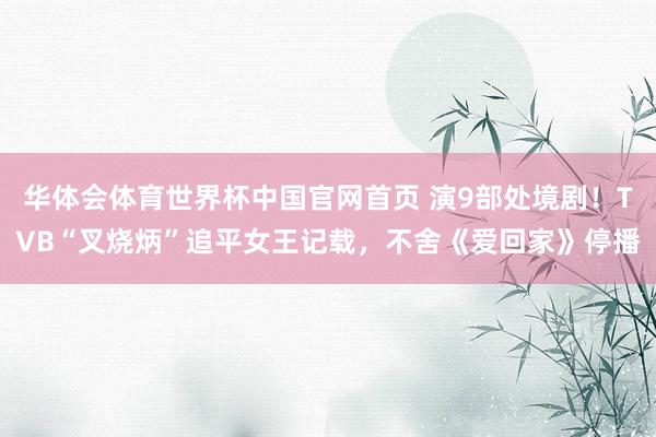 华体会体育世界杯中国官网首页 演9部处境剧！TVB“叉烧炳”追平女王记载，不舍《爱回家》停播