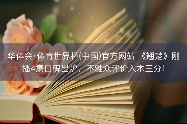 华体会·体育世界杯(中国)官方网站 《翘楚》刚播4集口碑出炉，不雅众评价入木三分！