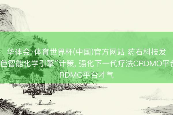 华体会·体育世界杯(中国)官方网站 药石科技发布“绿色智能化学引擎”计策, 强化下一代疗法CRDMO平台才气